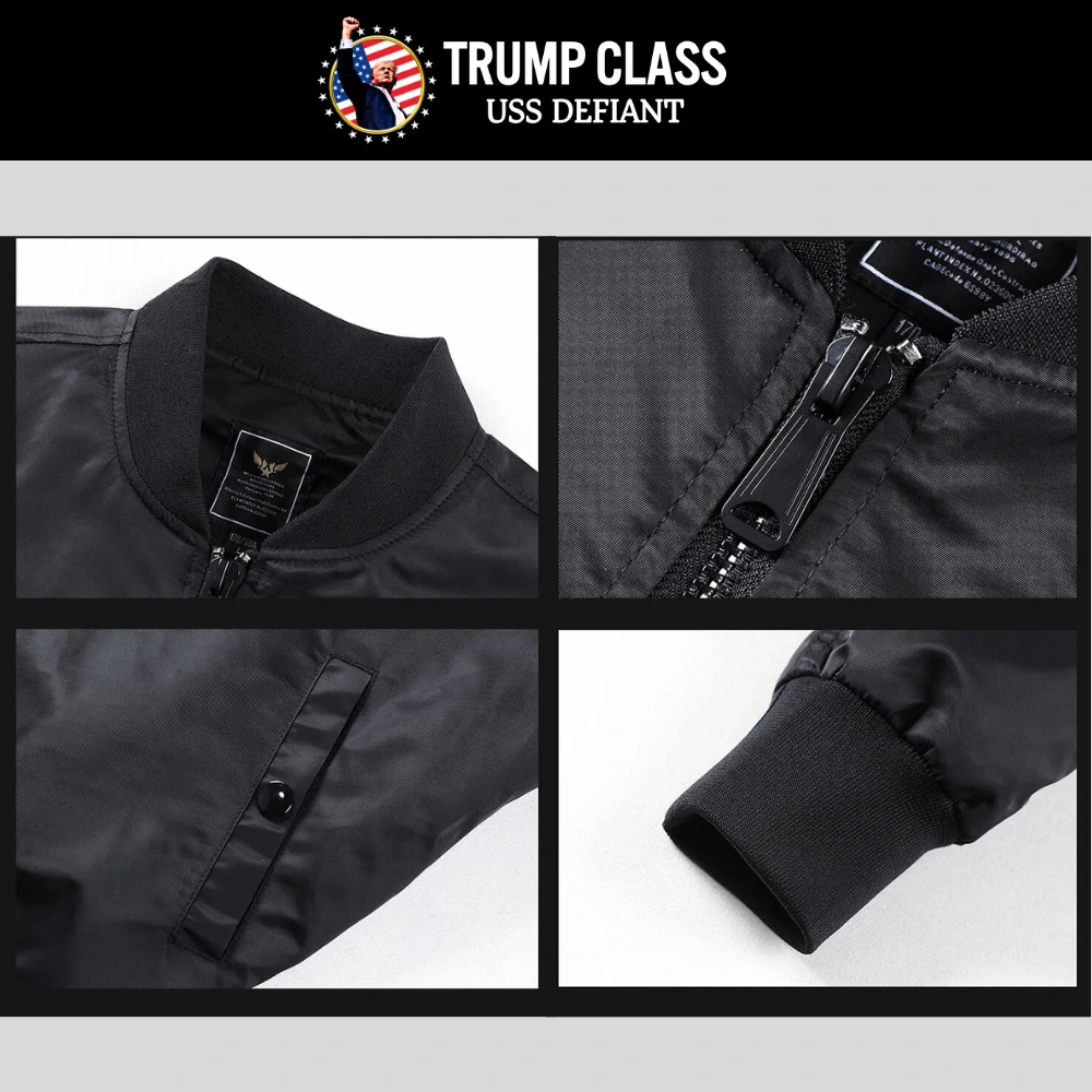 [TRUMP CLASS]トランプ級戦艦 ロゴボンバージャケット[TCBJ-01][ネイビー] - 画像 (2)