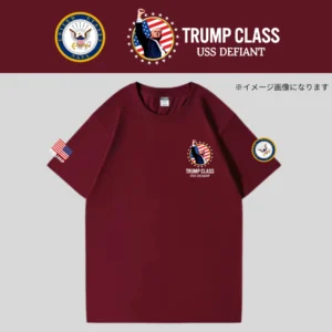 [TRUMP CLASS]トランプ級戦艦ロゴTシャツ(2)[ワインレッド][TCTE-02]
