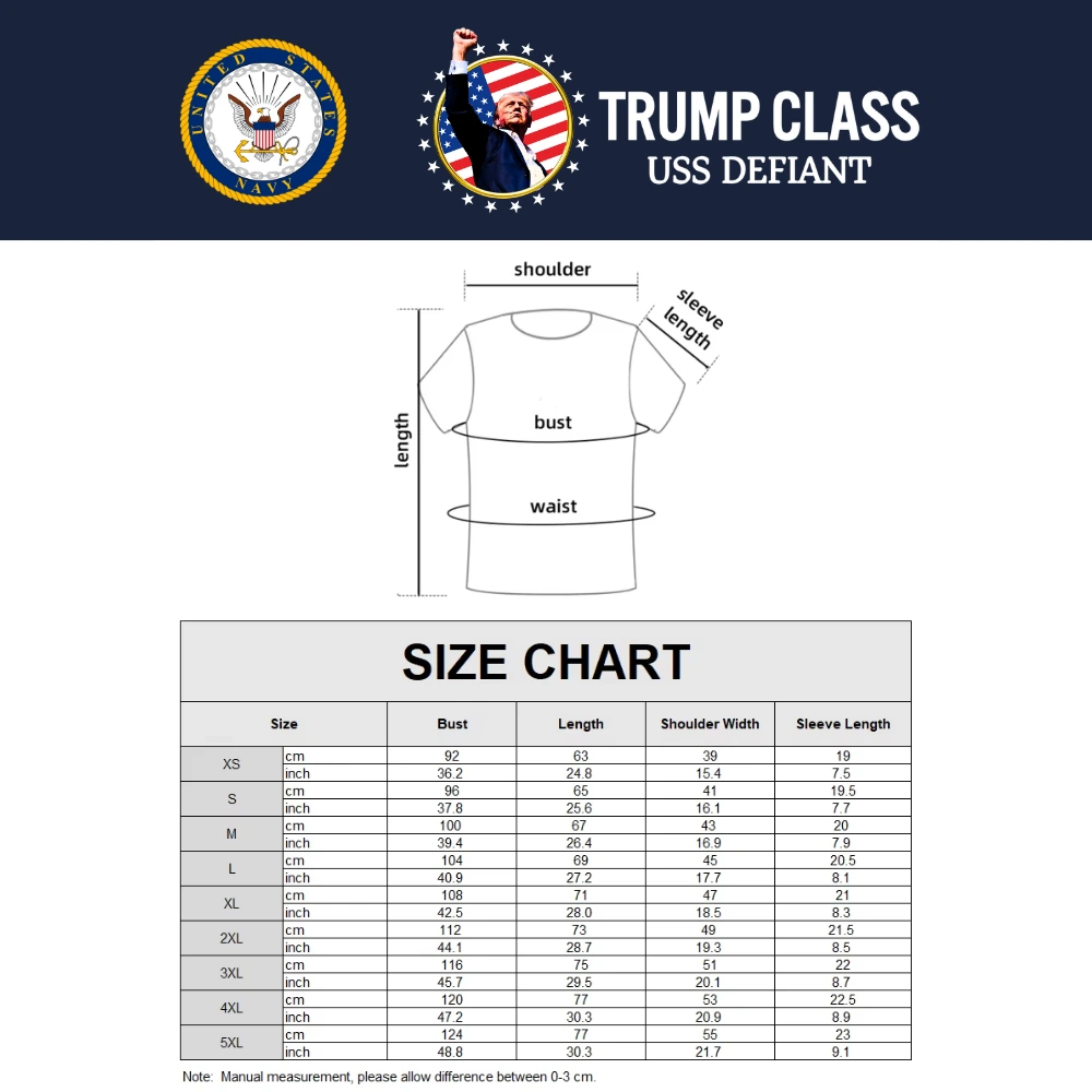 [TRUMP CLASS]トランプ級戦艦ロゴTシャツ(1)[ネイビー][TCTE-01] - 画像 (4)