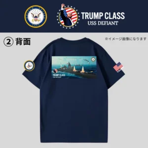 [TRUMP CLASS]トランプ級戦艦ロゴTシャツ(2)[ネイビー][TCTE-02]