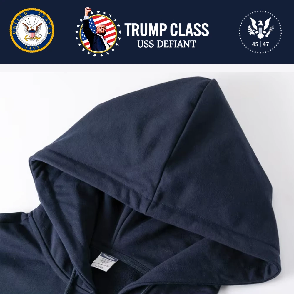 [TRUMP CLASS]トランプ級戦艦ロゴジップアップパーカー[白][TCZH-01] - 画像 (3)