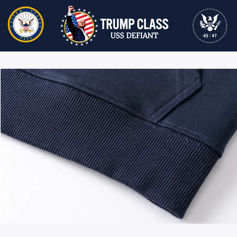 [TRUMP CLASS]トランプ級戦艦ロゴジップアップパーカー[白][TCZH-01] - 画像 (4)