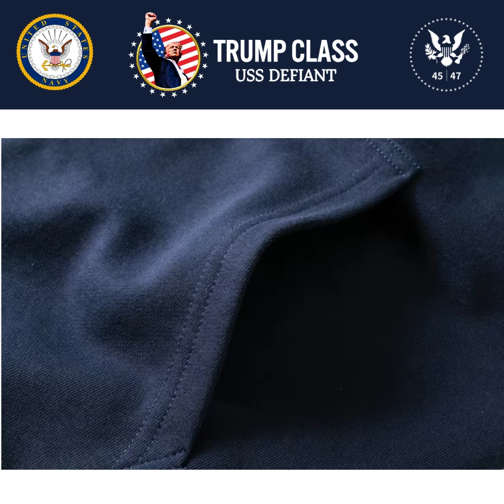 [TRUMP CLASS]トランプ級戦艦ロゴジップアップパーカー[白][TCZH-01] - 画像 (5)