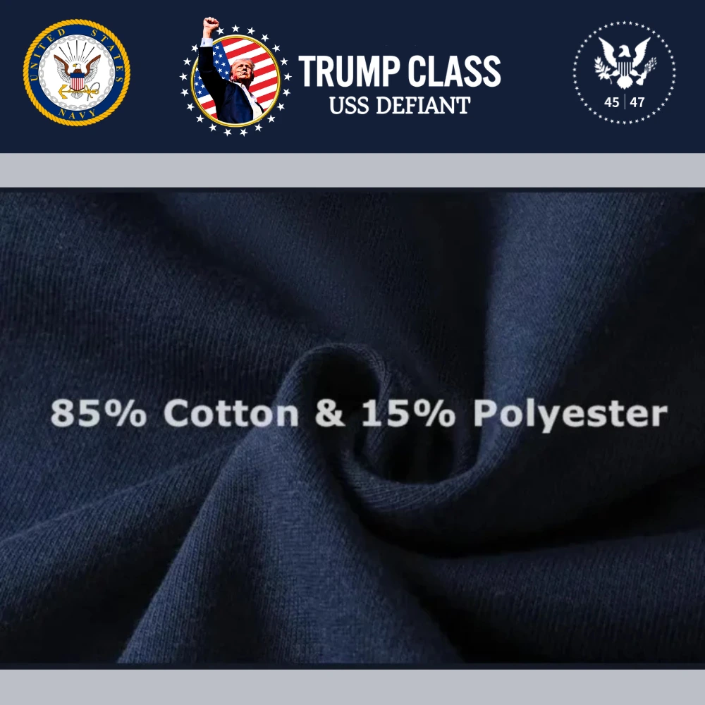 [TRUMP CLASS]トランプ級戦艦ロゴジップアップパーカー[白][TCZH-01] - 画像 (7)