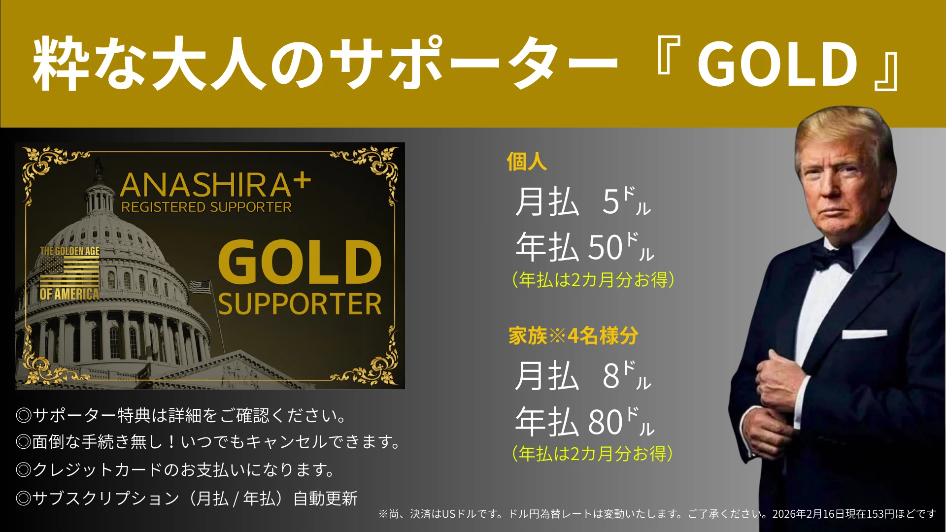 あなたの知らないアメリカニュース[ゴールドサポーター][個人][年払い]