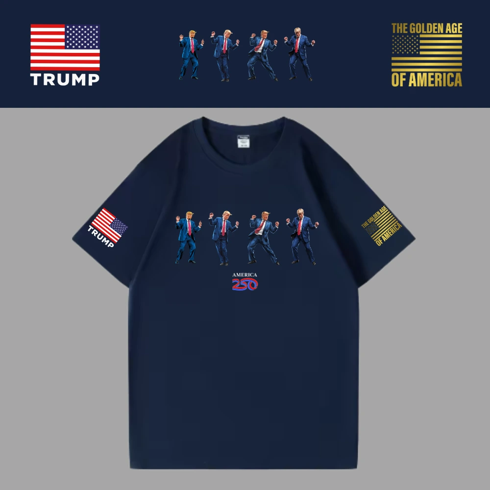 [米国独立記念日250年]USAロゴTシャツ[ネイビー][USTE-06]