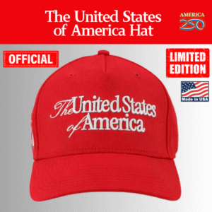 【米国発送】TRUMP公式 MAGA ハット[The United States of America][赤][USHT-01]