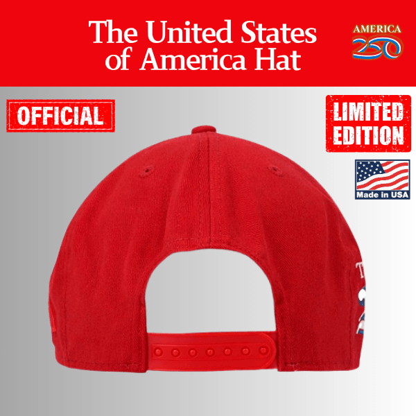 【米国発送】TRUMP公式 MAGA ハット[The United States of America][赤][USHT-01] - 画像 (3)