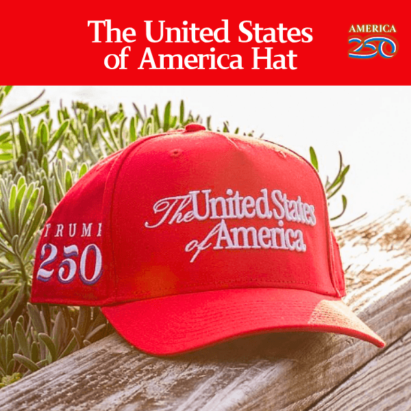 【米国発送】TRUMP公式 MAGA ハット[The United States of America][赤][USHT-01] - 画像 (4)