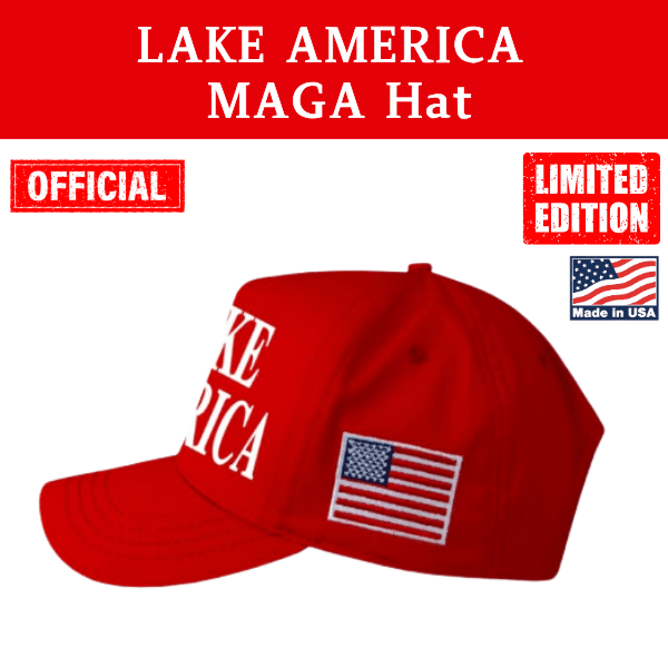 【米国発送】TRUMP公式 MAGA ハット[LAKE AMERICA][赤][LAHT-01] - 画像 (2)