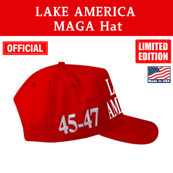 【米国発送】TRUMP公式 MAGA ハット[LAKE AMERICA][赤][LAHT-01] - 画像 (3)
